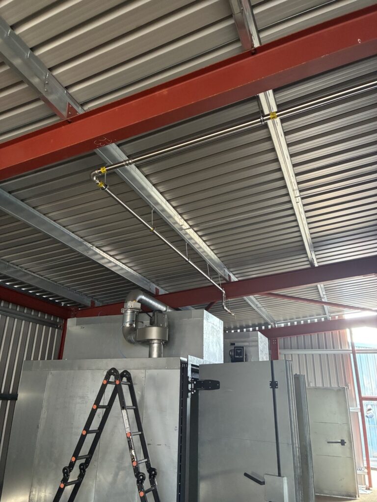 New gas line for factory ovens in Ashford