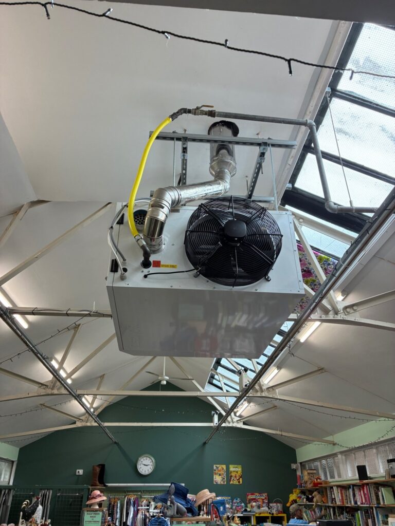 New Reznor warm air heater installed in Cranbrook